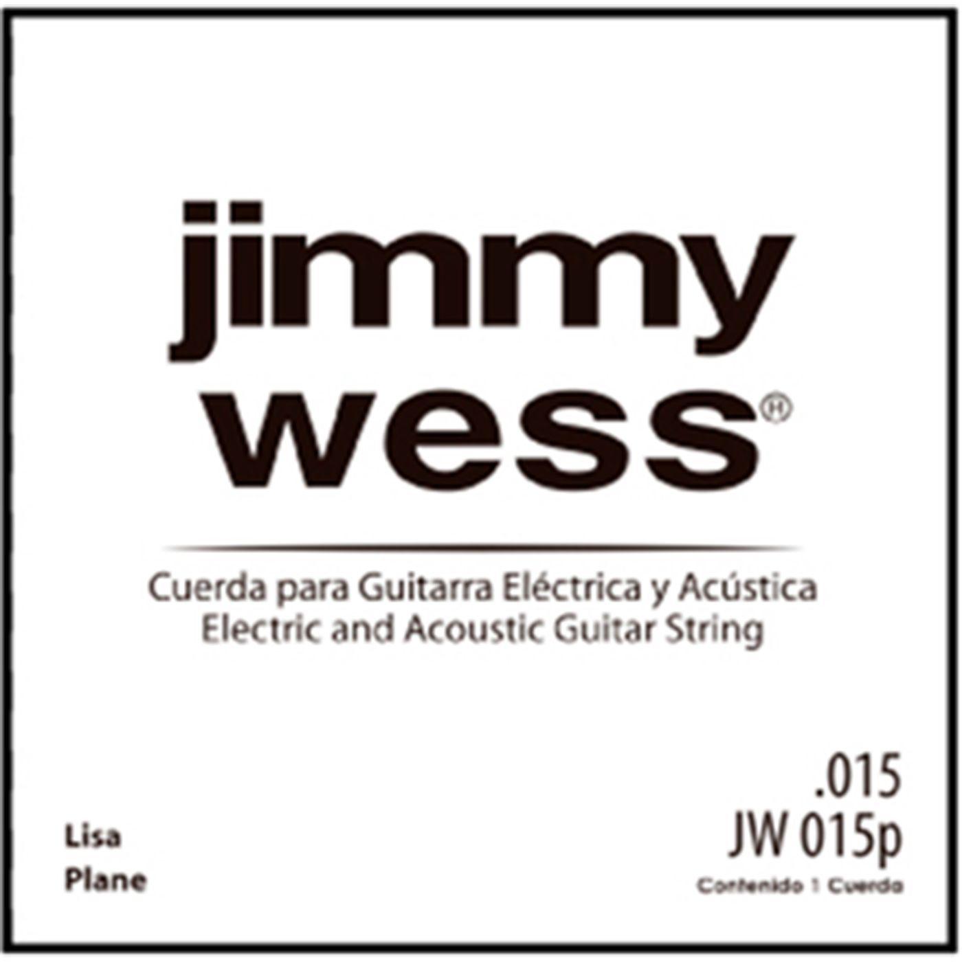 Jimmy Wess - 12 Cuerdas 2A para Guitarra Acústica ó Eléctrica, Material: Acero Calibre: .015 Mod.JW-015P(12)_4