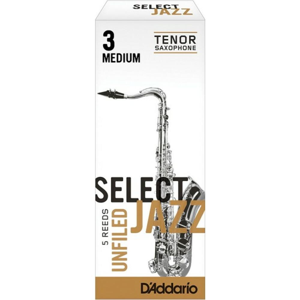 D'Addario - Cañas Select Jazz Unfiled para Sax Tenor, 5 Piezas Medida: 3M Mod.RRS05TSX3M_20