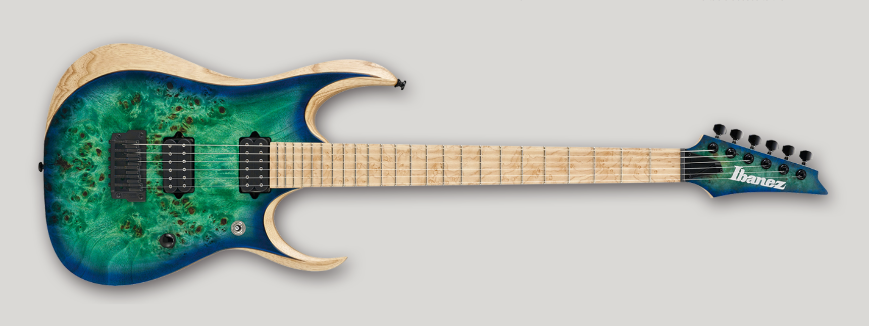 Ibañez - Guitarra Eléctrica RGD Iron Label, Color: Verde Sombreado Mod.RGDIX6MPB-SBB_77