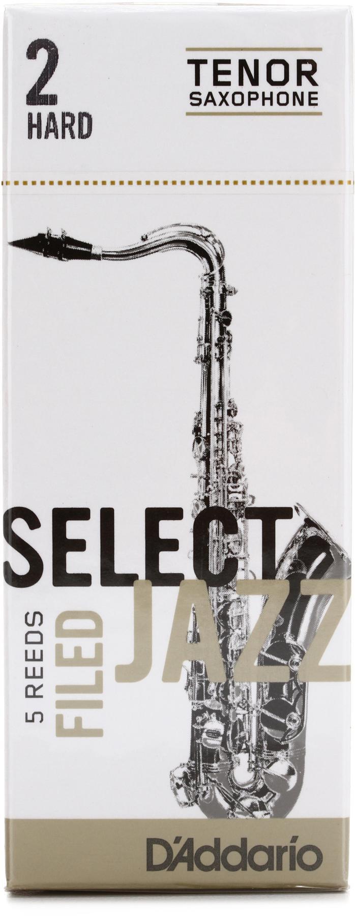D'Addario - Cañas Select Jazz para Sax Tenor, 5 Piezas Medida: 2H Mod.RSF05TSX2H_25