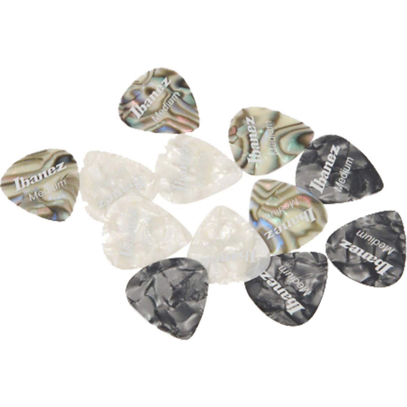 Ibañez - Plumillas Celluloid 12 Piezas, Color: Varios Calibre: Medium Mod.ABCE161M-M01_2