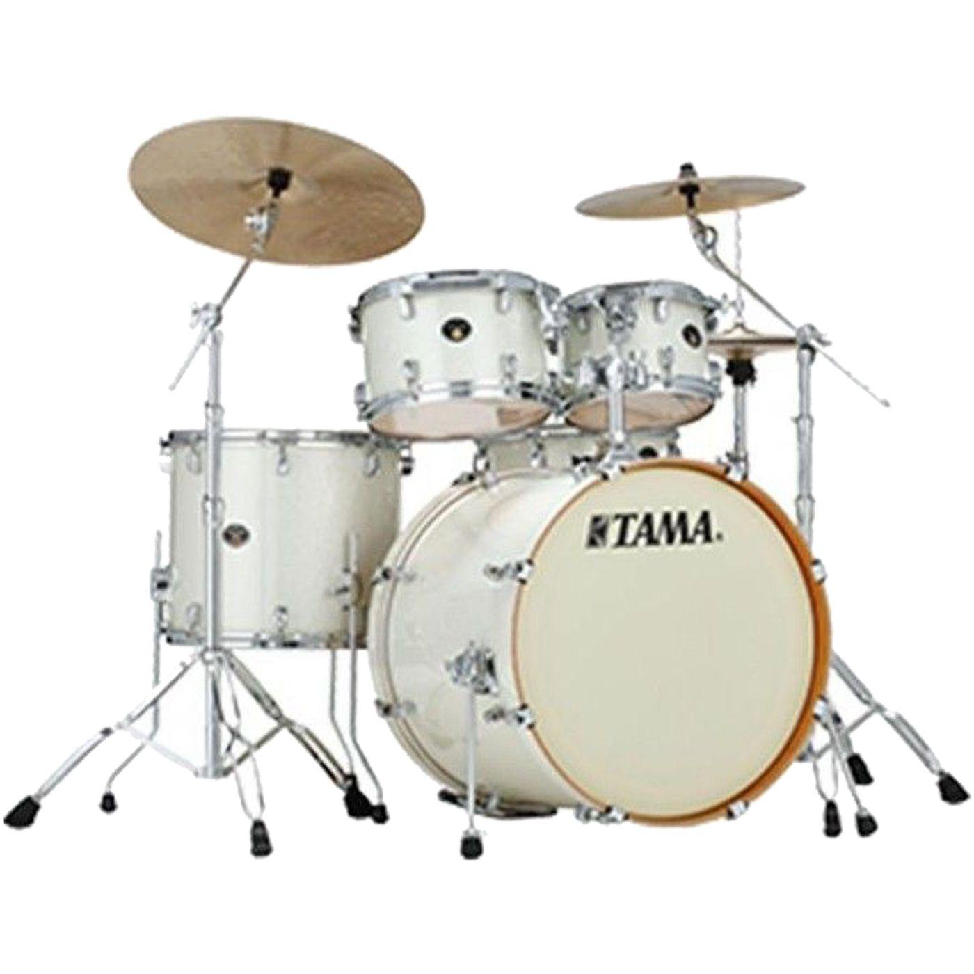 Tama - Batería Silverstar 5 Piezas con Atriles, Color: Blanco Brillante Mod.VD52KRS-VWS_20