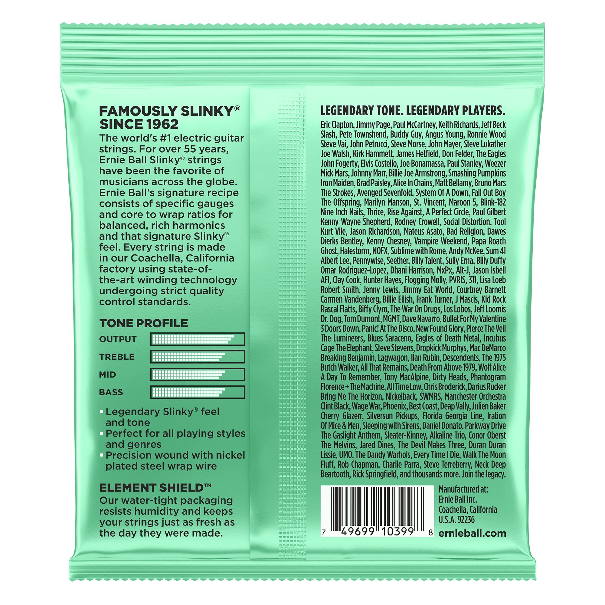 Ernie Ball - Encordado Hyper Slinky Para Guitarra Eléctrica, Niquel 0.008-0.042 Mod.2229_38