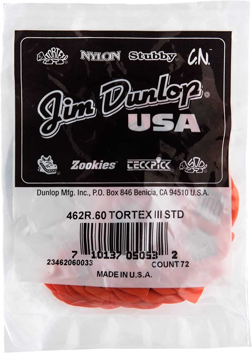 Dunlop - 72 Plumillas Tortex TIII, Calibre: .60 mm Mod.462R.60_22