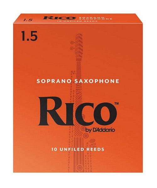 D'Addario - 10 Cañas Rico para Saxofón Soprano, Medida: 1 1/2 Mod.RIA1015_21