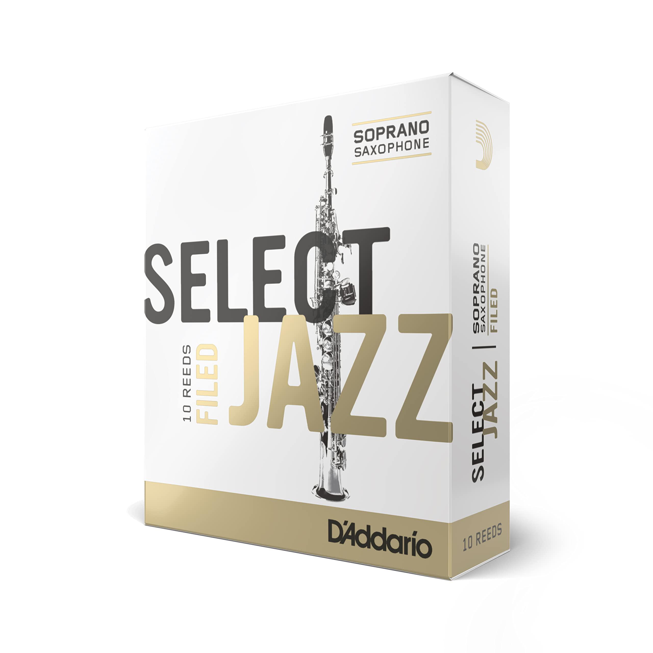 D'Addario - 10 Cañas Rico Select Jazz Unfiled para Sax Soprano, Medida: 4S Mod.RRS10SSX4S(10)_30