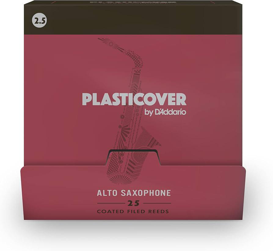 D'Addario - 25 Cañas Rico Plasticover para Saxofón Alto, Medida: 2 1/2 Mod.RRPASX250-B25_42
