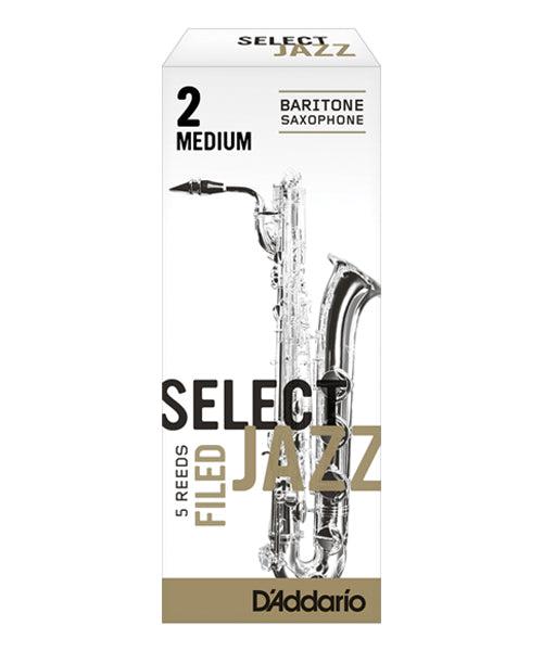 D'Addario - 5 Cañas Select Jazz Filed para Sax Baritono, Medida: 2M Mod.RSF05BSX2M(5)_56