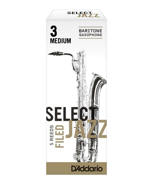 D'Addario - 5 Cañas Select Jazz Filed para Sax Baritono, Medida: 3M Mod.RSF05BSX3M(5)_57