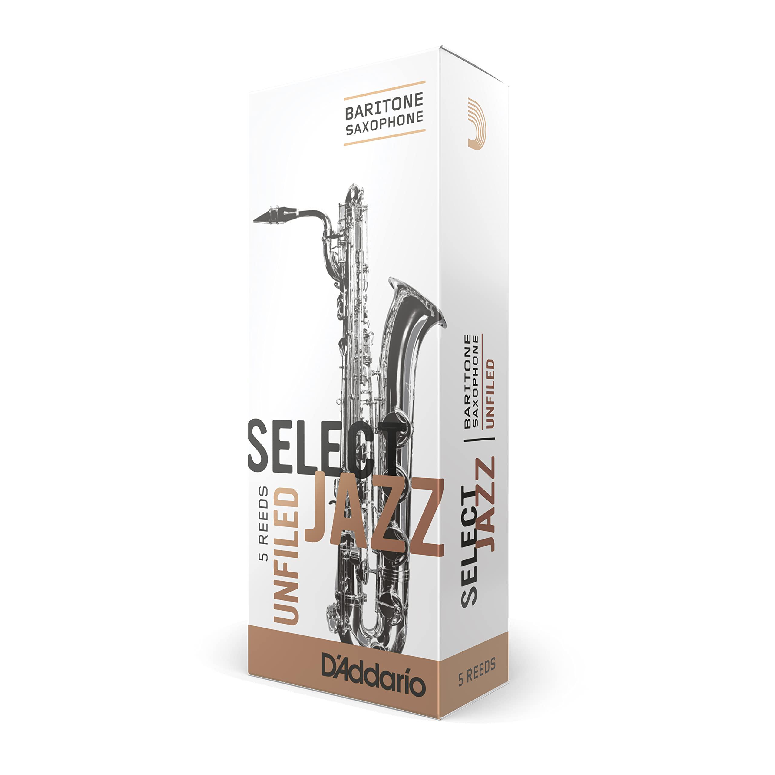D'Addario - 5 Cañas Select Jazz Unfiled para Sax Baritono, Medida: 3M Mod.RRS05BSX3M(5)_61