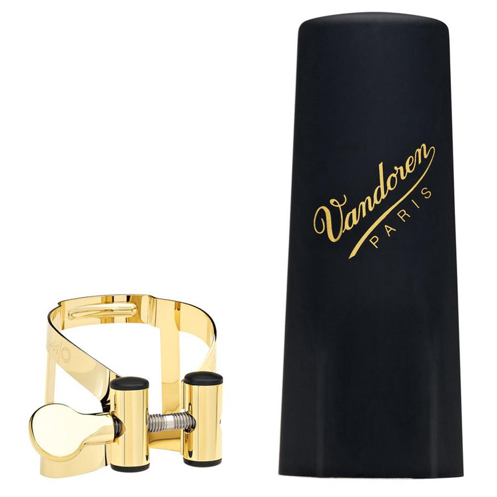Vandoren - Abrazadera y Tapa para Sax Soprano, Dorado Mod.LC56DP_84