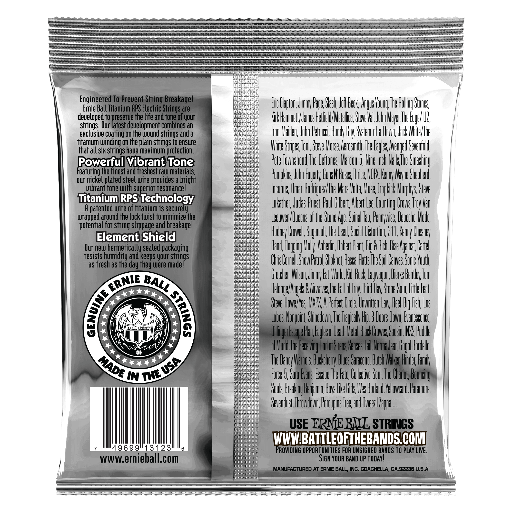 Ernie Ball - Encordado para Guitarra Electrica Super Slinky Coated Mod.3123_14