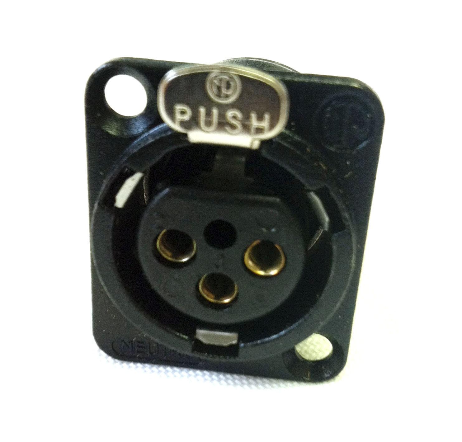 Neutrik - Conector XLR 3 Polos Hembra Serie D Contactos en Plata Mod.NC3FD-L-BAG-1_13