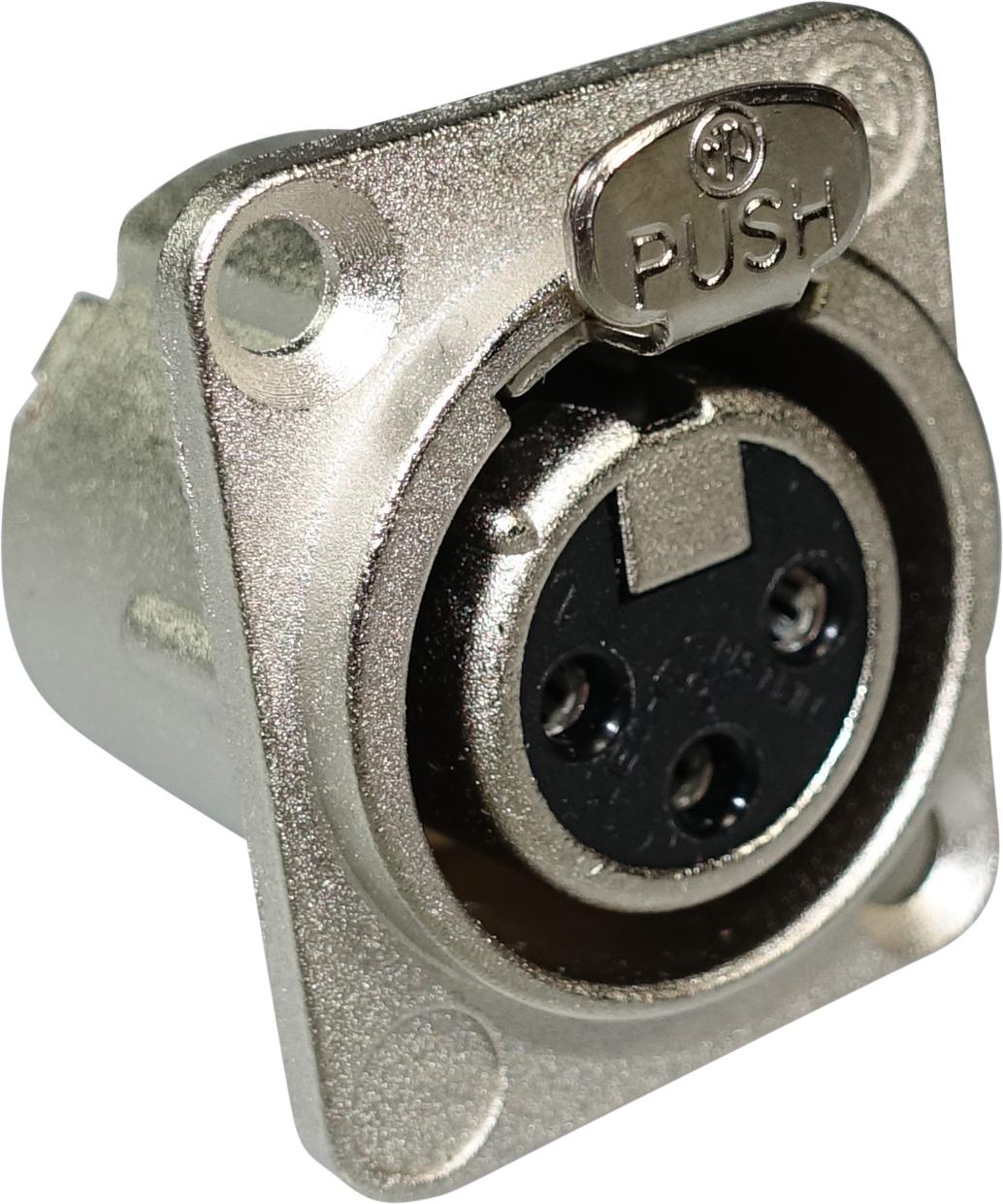 Neutrik - Conector XLR Hembra de 3 Polos Serie D-LX Mod.NC3FD-LX_42