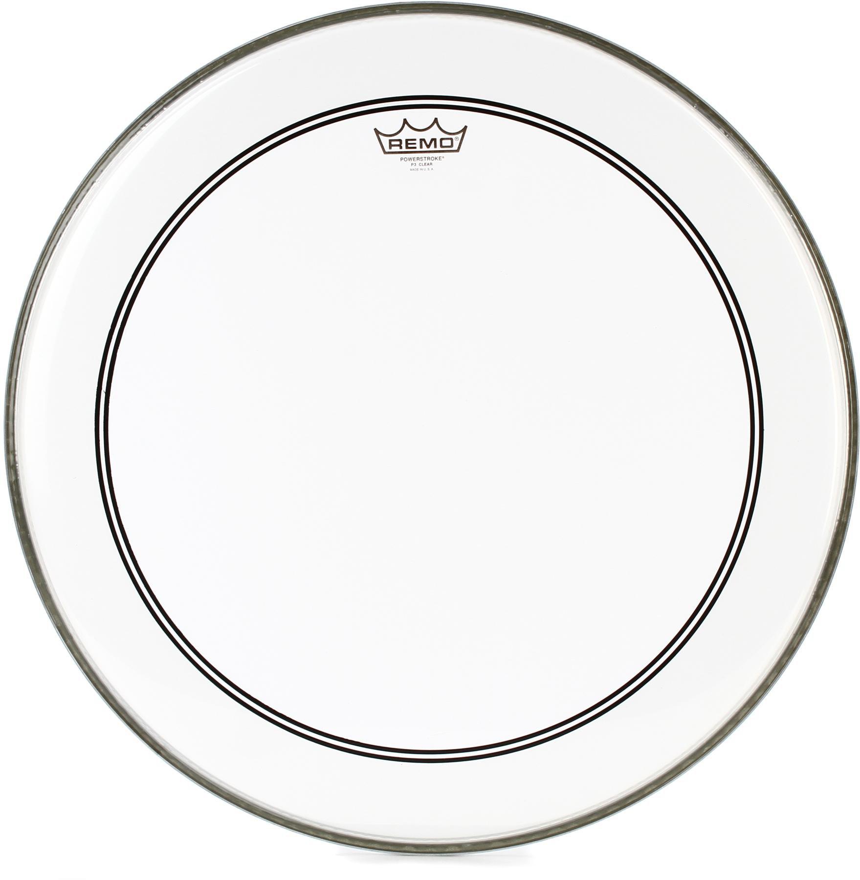 Remo - Parche Clear Powerstroke 3, Tamaño: 22 Mod.P3-1322-C2_291