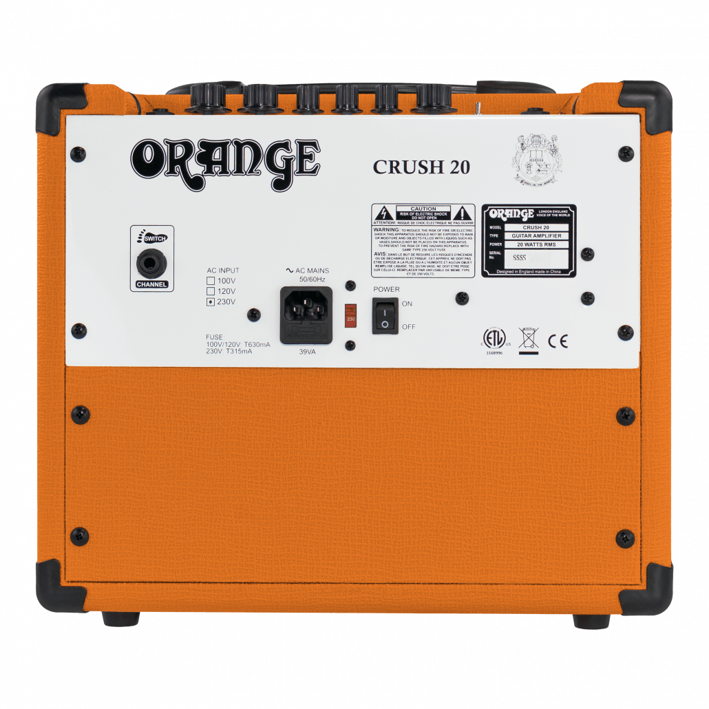 Orange - Combo Crush para Guitarra Eléctrica, 20W 1x8" Mod.CRUSH 20_24