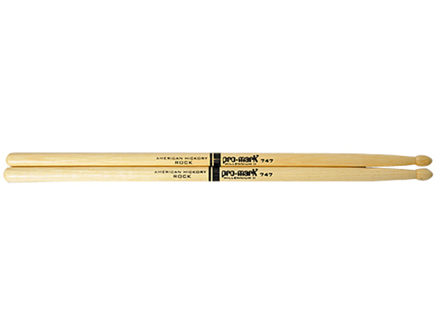 Promark - Baqueta Rock Hickory, Punta: Madera Mod.TX747W_12