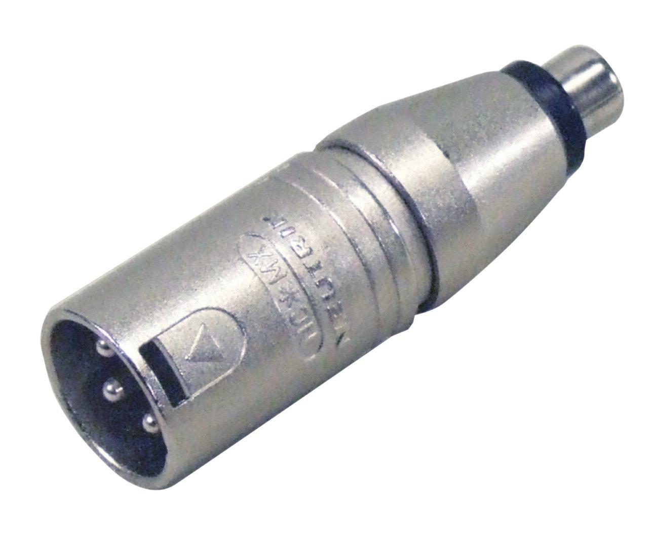 Neutrik - Adaptador XLR Macho 3 Pines a RCA Hembra Mod.NA2MPMF_355