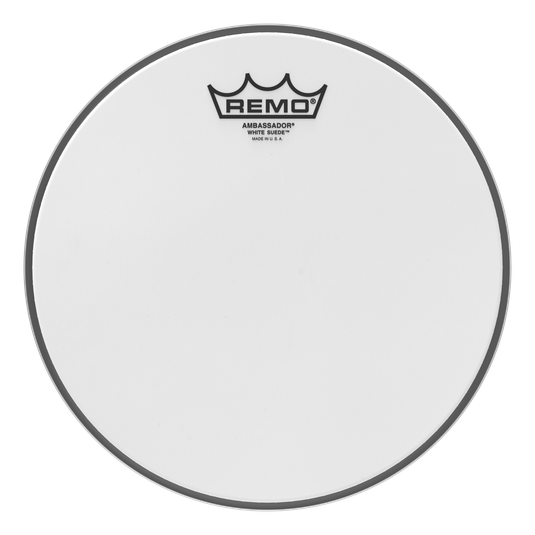 Remo - Parche White Suede Ambassador, Tamaño: 10" Mod.BA-0810-WS_3