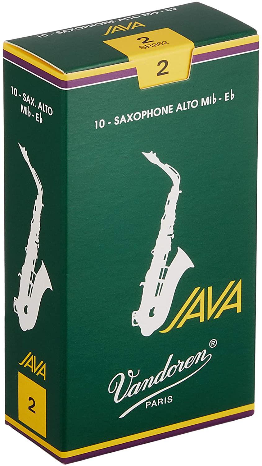 Vandoren - Cañas JAVA para Sax Alto, 10 Piezas Medida: 2 Mod.SR262_8