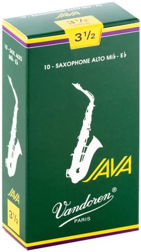 Vandoren - Cañas JAVA para Sax Alto, 10 Piezas Medida: 3 1/2 Mod.SR2635_12