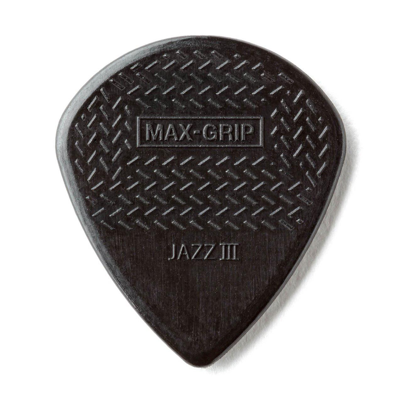 Dunlop - 24 Plumillas Max Gripp Jazz III, Color: Negro Mod.471R3S_11