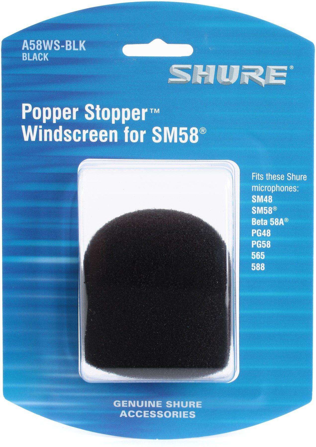 Shure - Pantalla Antiviento, Color: Negro Mod.A58WS-BLK_12