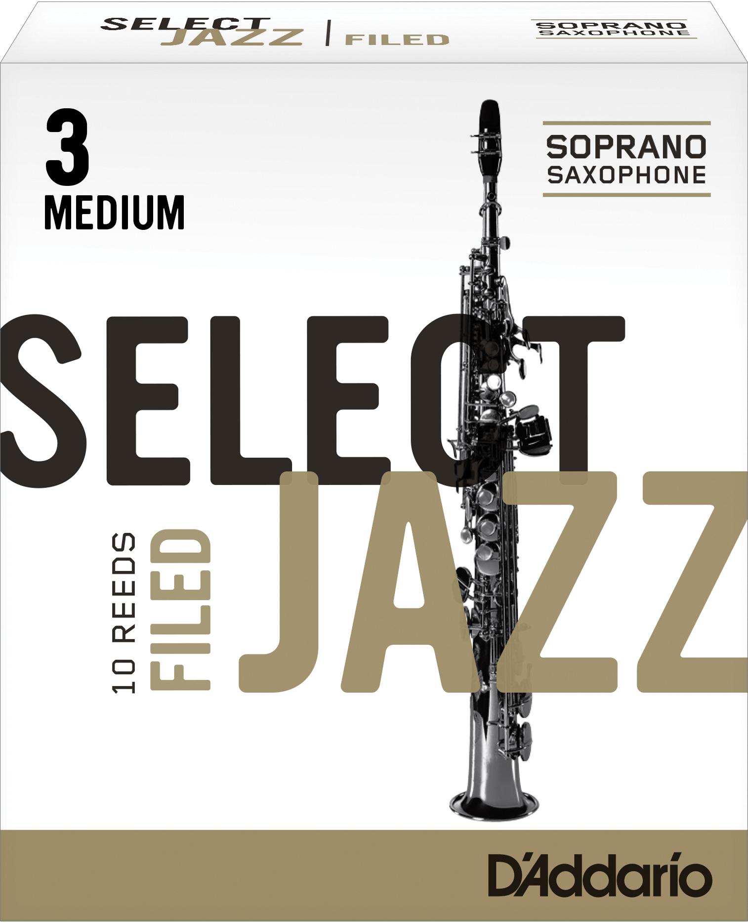 D'Addario - Cañas Select Jazz Filed para Sax Alto, 10 Piezas Medidas: 3M Mod.RSF10ASX3M_12