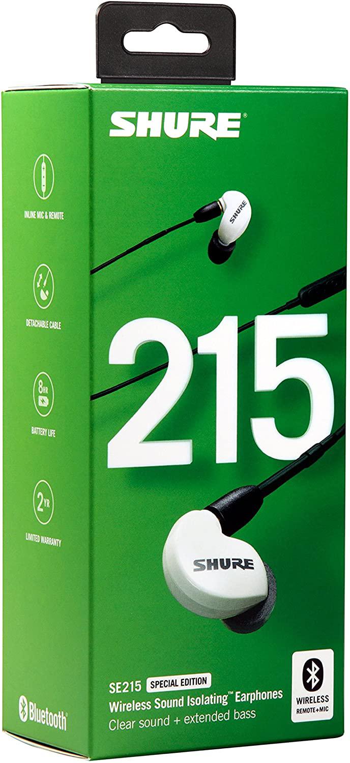 Shure - Audífonos In-Ears Bluetooth Aislantes de Sonido, Color: Blanco Mod.SE215SPE-W-BT1_17