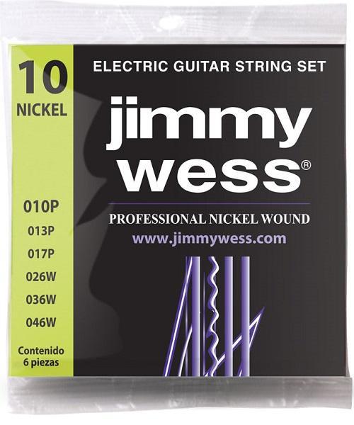 Jimmy Wess - Encordado para Guitarra Electrica, Niquel 10-46 Mod.WN1010