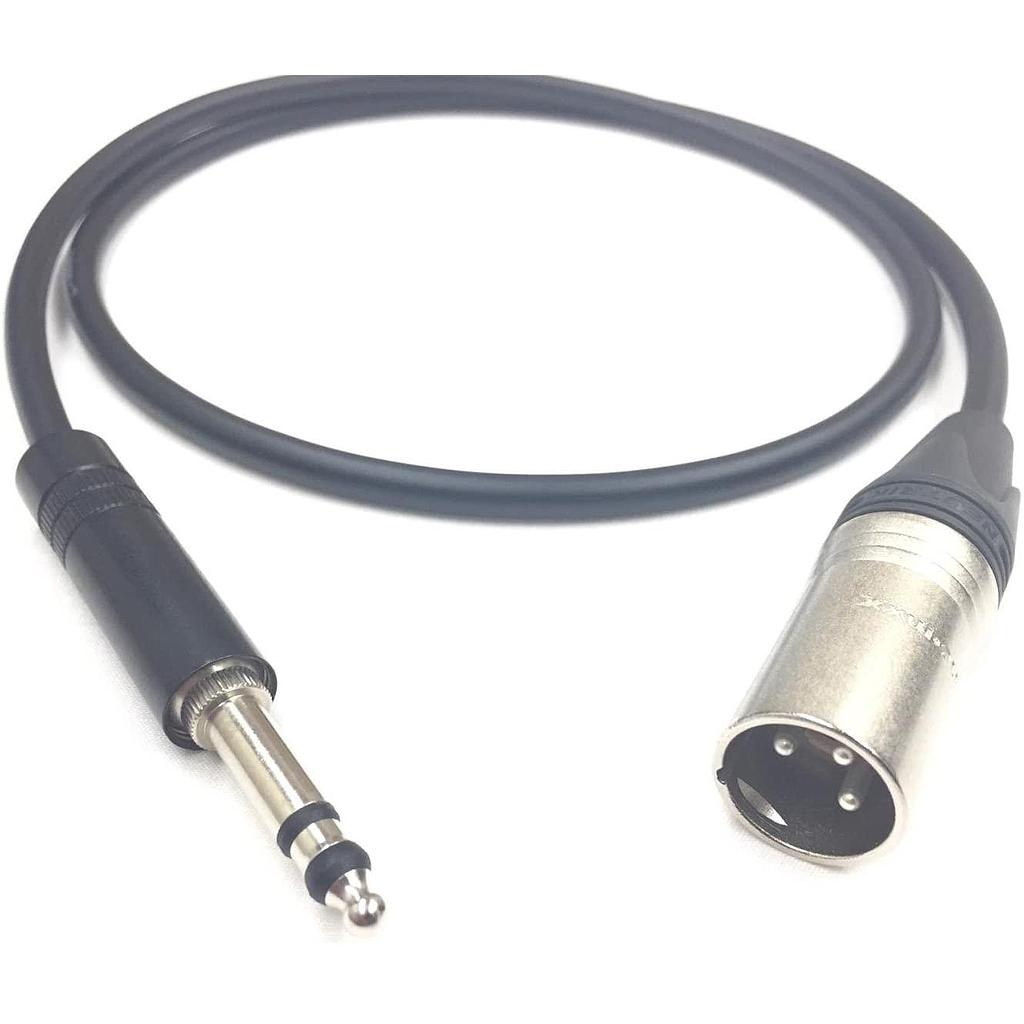 Neutrik - Plug Estereo de 1/4" Tipo B-Gauge Negro con Contactos en Plata Mod.NP3TB-B