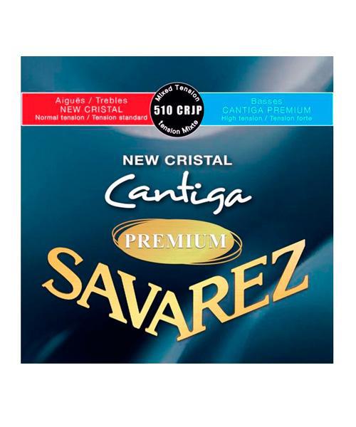 Savarez - Encordado New Cristal Cantiga Premium para Guitarra Clásica, Tensión Mixta Mod.510CRJP