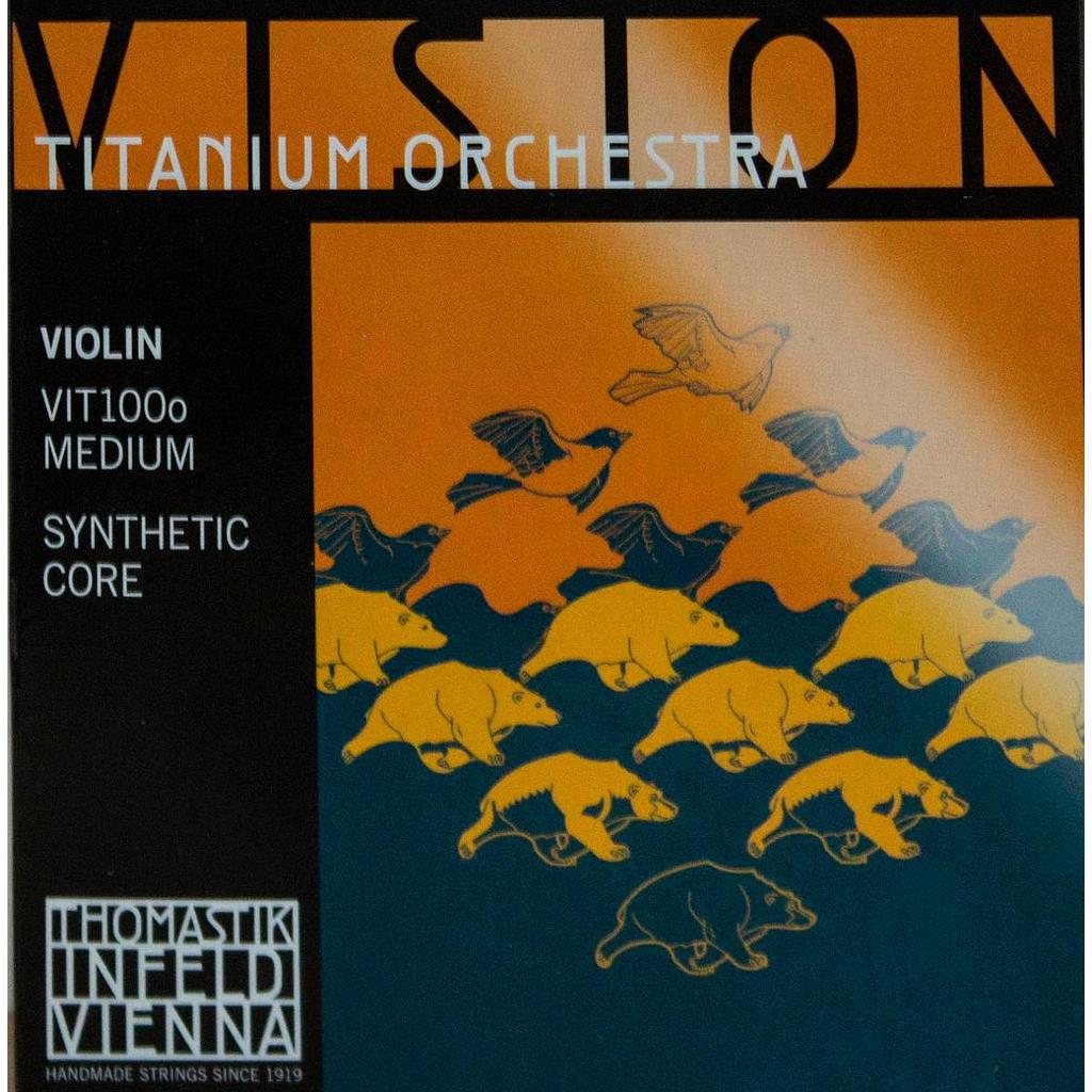 Thomastik - Encordado Vision Titanium Orchestra para Violín 4/4 Mod.VIT100O