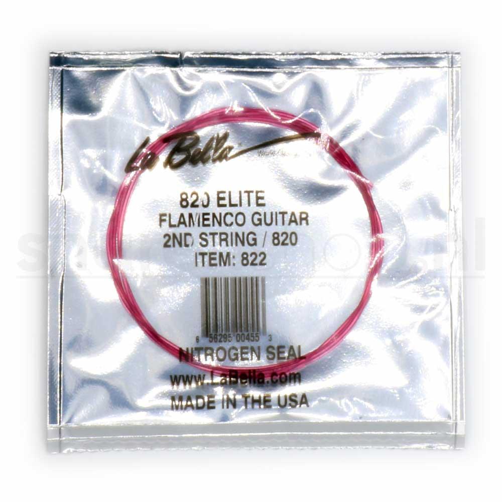 La Bella - 12 Cuerdas 2A Para Guitarra Flamenca, Nylon Rojo Mod.822