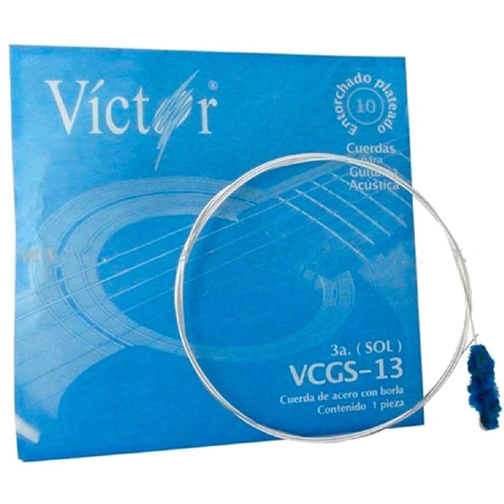 Victor - Cuerdas para Guitarra 3A, Acero Mod.13