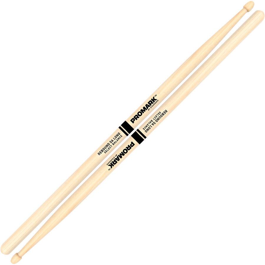 Promark - Baquetas "Select Balance - Rebound" 5B Long Hickory, Punta De Madera Mod.RBH565LAW