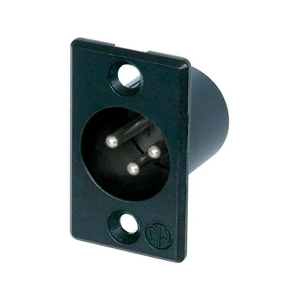 Neutrik - Conector XLR Macho 3 Polos Serie P, Contactos Plata Mod.NC3MP-BAG