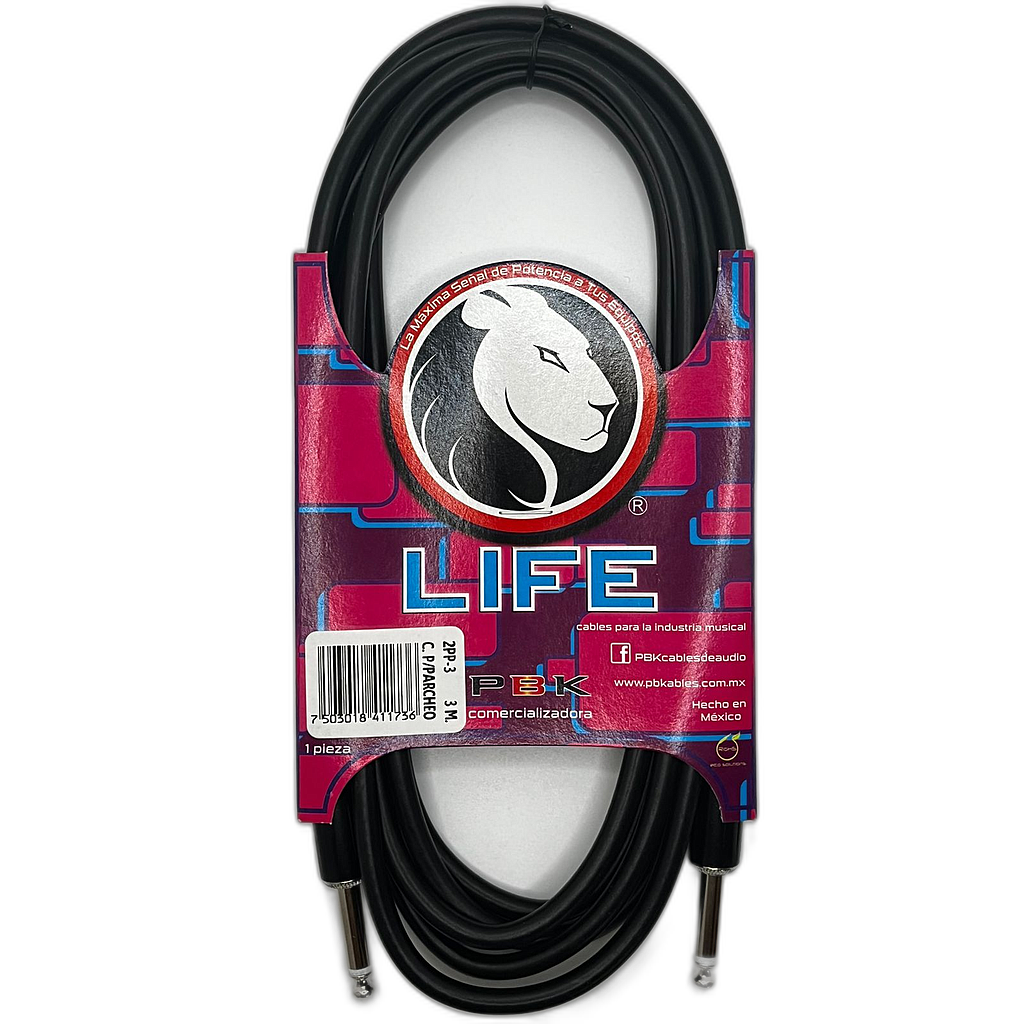 PBK - Cable de Audio Life Plug a Plug Mod.2PP-__