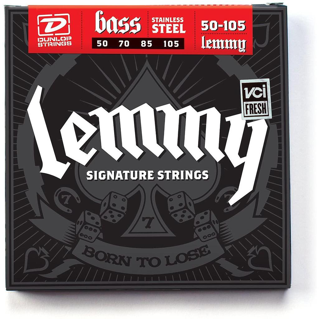 Dunlop - Encordado Lemmy para Bajo Electrico, Acero 50-105 Mod.LKS50105