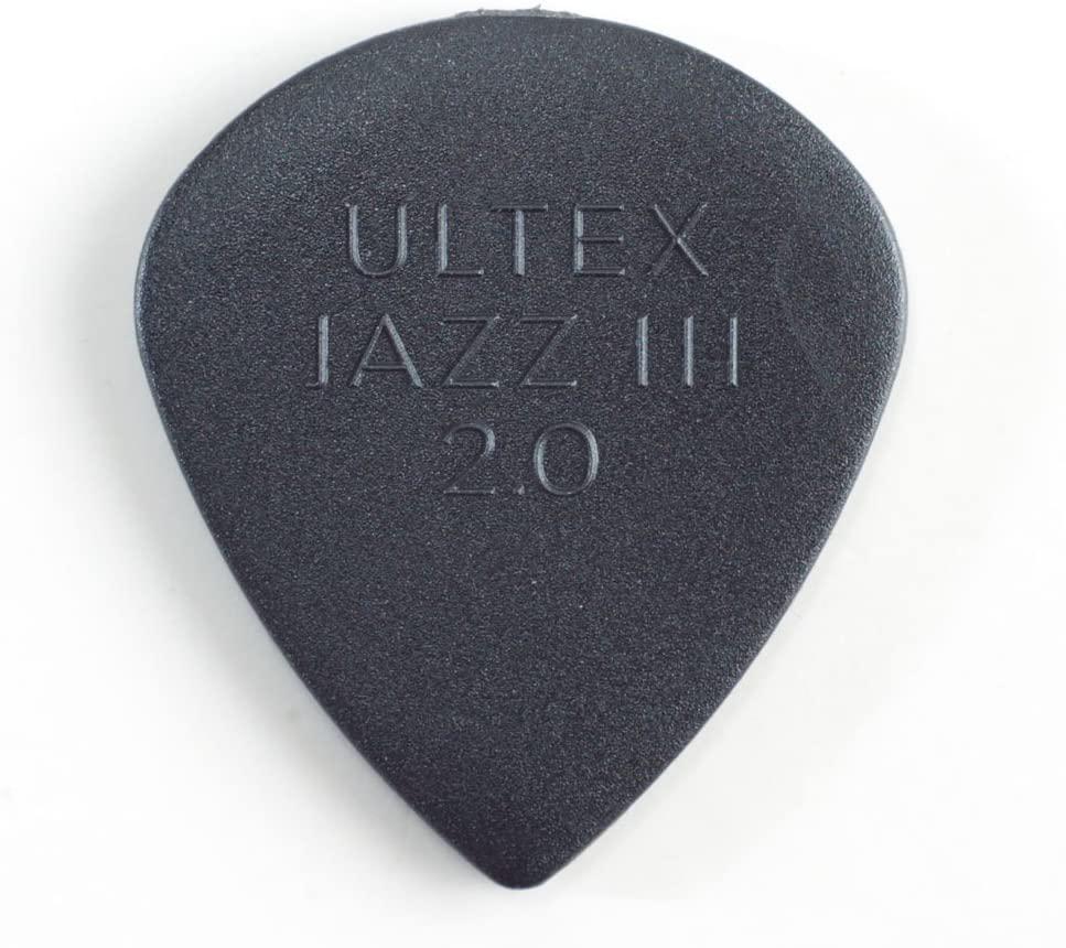 Dunlop - Plumillas Ultex Jazz III, 24 Piezas Calibre: 2.0 Mod.427R2.0