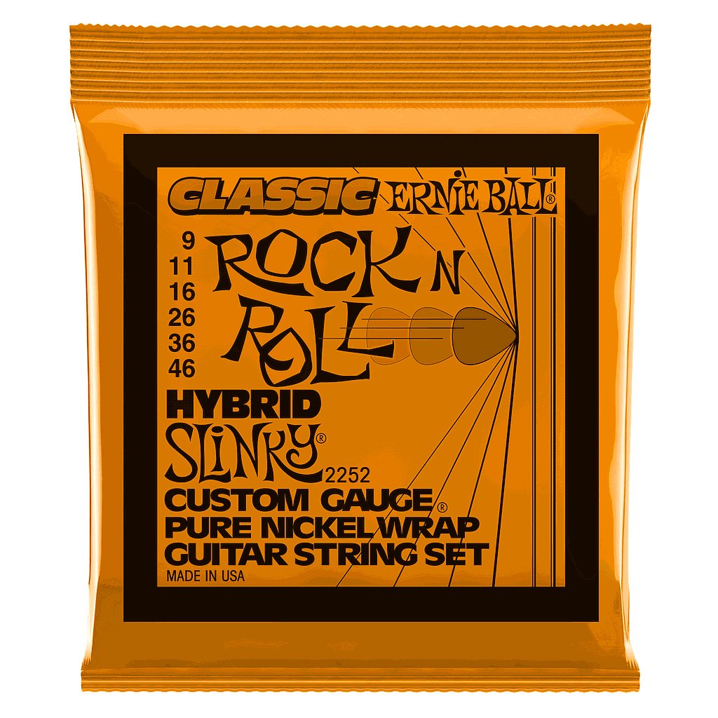 Ernie Ball - Encordado para Guitarra Eléctrica, Classic Hybrid Slinky Mod.2252