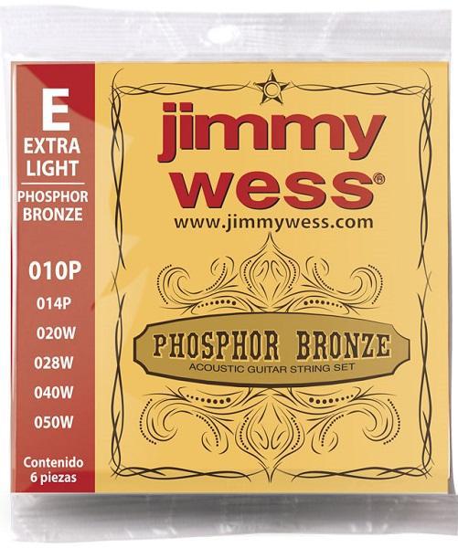 Jimmy Wess - Encordado para Guitarra Acustica, Bronce 10-050 Mod.WB10