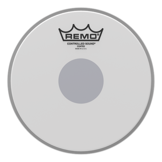 Remo - Parche Controlled Sound Coated, Centro Negro Mod.CS-01__-10