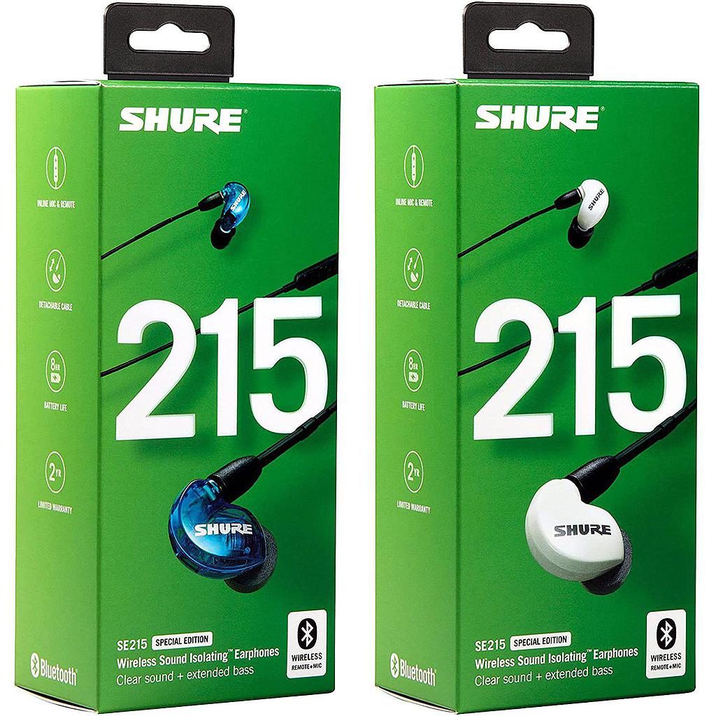 Shure - Audífonos In-Ears Bluetooth Aislantes de Sonido Mod.SE215SPE-_-BT1