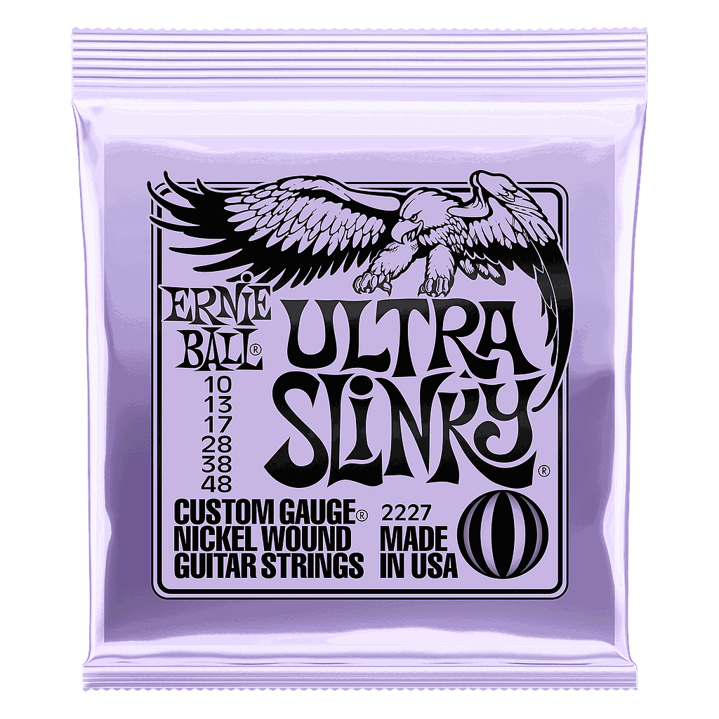 Ernie Ball - Encordado Ultra Slinky para Guitarra Eléctrica, Material: Niquel Calibre: 10 - 48 Mod.2227
