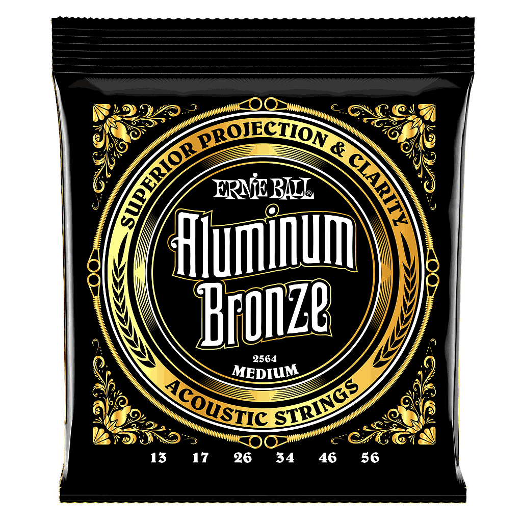 Ernie Ball - Encordado para Guitarra Acústica, Aluminum Bronze Medium Mod.2564