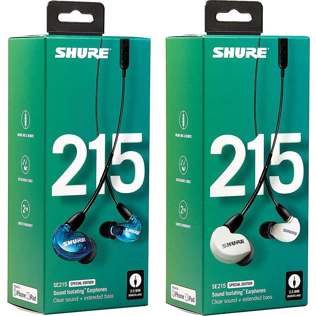 Shure - Audífonos In-Ears Aislantes de Sonido Mod.SE215SPE-_-UNI