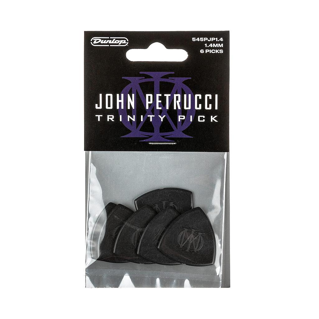 Dunlop - 6 Plumillas John Petrucci Trinity para Guitarra, Tamño: 1.4 mm Mod.545PJP140