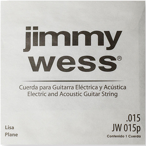 Jimmy Wess - 12 Cuerdas 2A para Guitarra Acústica ó Eléctrica, Material: Acero Calibre: .015 Mod.JW-015P(12)_5