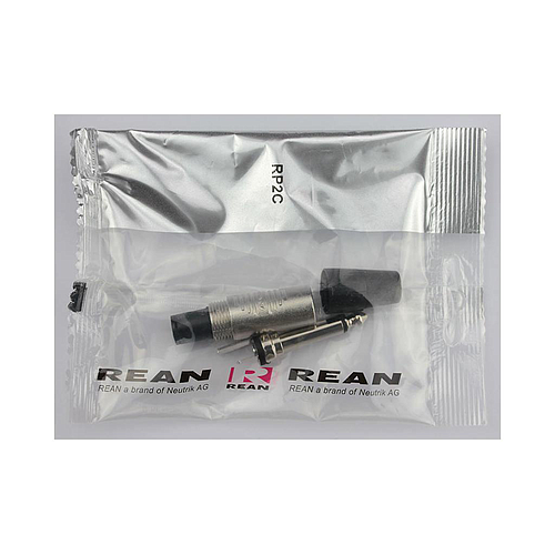 Rean - Plug 1/4" Mono, Niquelado Mod.RP2C_13